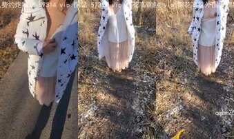 冬天玩一下露出，在外面走走