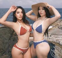 穿比基尼也是运动型美女！不服？比划比划！2