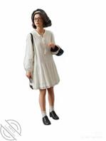 抄底CD白连衣裙