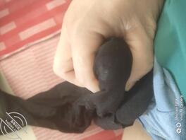 偷拿阿姨的超薄打底裤打胶，爽歪歪2