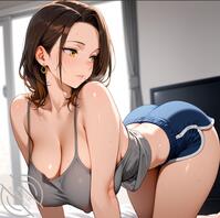 亲密无间的母子，未儿子怀孕的妈妈0