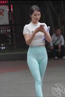 转载，街拍各种瑜伽裤2