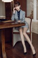 六十五、酒店拍摄---俏秘书职业装酒店拍摄，漏内内了哦