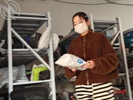 带着口罩也遮不住她的清纯2